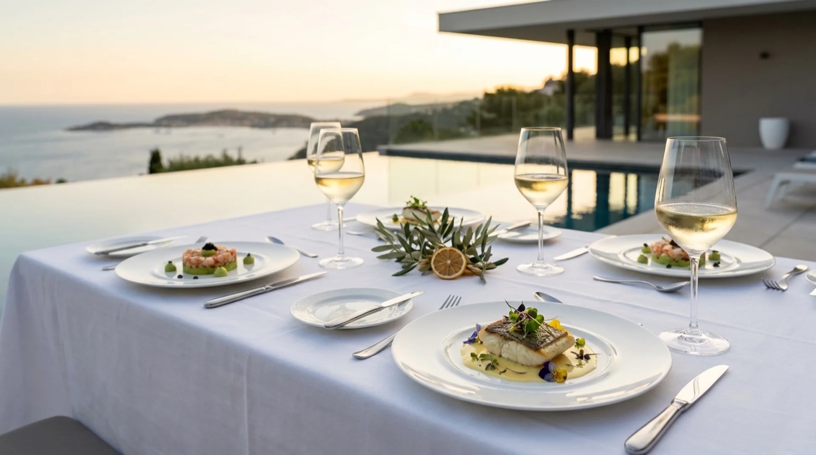 Dîner privé à la villa